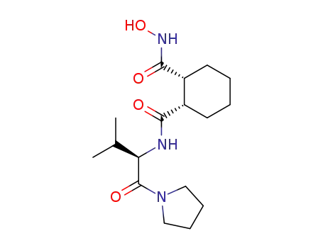 (1S,2R)-Cyclohexane-1,2-dicarboxylic acid 1-hydroxyamide 2-{[(R)-2-methyl-1-(pyrrolidine-1-carbonyl)-propyl]-amide}