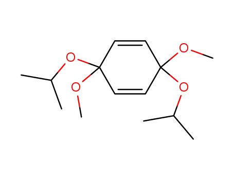 Molecular Structure of 73010-51-2 (3,6-di-isopropoxy-3,6-dimethoxycyclohexa-1,4-diene)