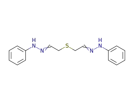 N-[(E)-2-[(2E)-2-(phenylhydrazinylidene)ethyl]sulfanylethylideneamino]aniline