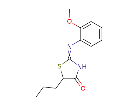 2-(2-methoxy-anilino)-5-propyl-thiazol-4-one