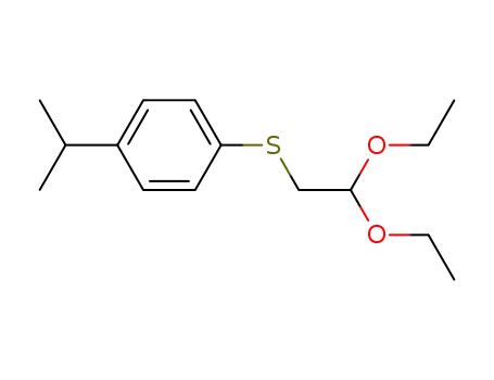 (p-Isopropyl-phenylmercapto)-acetaldehyd-diethylacetal
