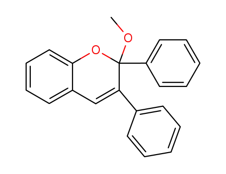 Molecular Structure of 63154-46-1 (2H-1-Benzopyran, 2-methoxy-2,3-diphenyl-)