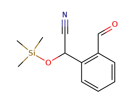 Molecular Structure of 32132-30-2 ((2-Formyl-phenyl)-trimethylsilanyloxy-acetonitrile)