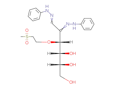 Molecular Structure of 15919-40-1 (3-O-Methylsulfonylethyl-D-glucose-phenylosazon)