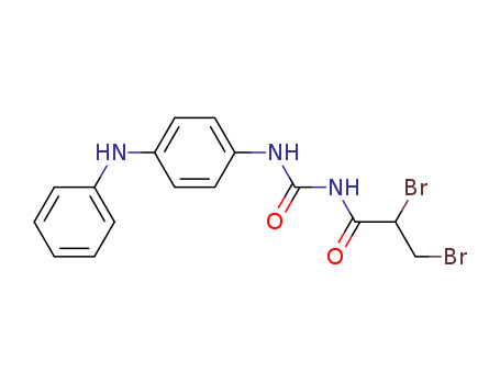 Propanamide,  2,3-dibromo-N-[[[4-(phenylamino)phenyl]amino]carbonyl]-