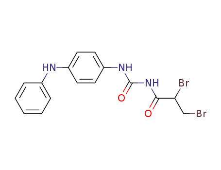 Molecular Structure of 58414-14-5 (Propanamide,
2,3-dibromo-N-[[[4-(phenylamino)phenyl]amino]carbonyl]-)