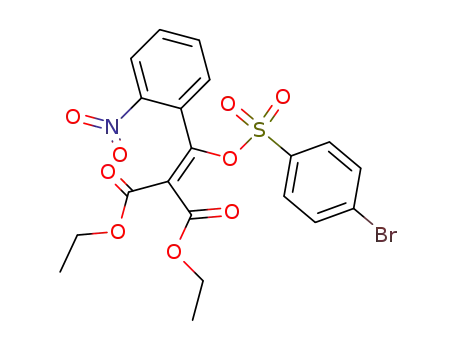 p-Brom-benzolsulfonsaeure-<2,2-diaethoxycarbonyl-1-(o-nitro-benzoyl)-vinylester>