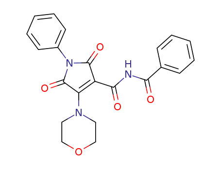 4-morpholin-4-yl-2,5-dioxo-1-phenyl-2,5-dihydro-pyrrole-3-carboxylic acid benzoylamide
