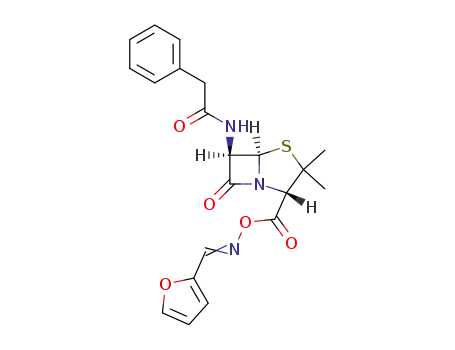 Molecular Structure of 17947-15-8 (<i>N</i>-furfurylidene-<i>O</i>-[6β-(2-phenyl-acetylamino)-penicillanoyl]-hydroxylamine)
