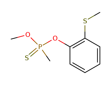 Molecular Structure of 90644-50-1 (Methyl-phosphonothioic acid O-methyl ester O-(2-methylsulfanyl-phenyl) ester)