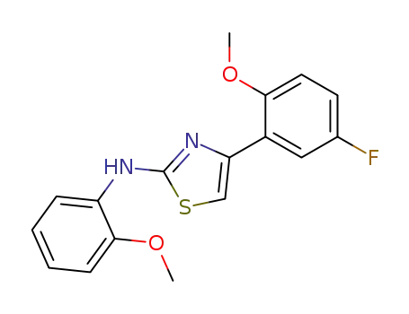 2-Thiazolamine, 4-(5-fluoro-2-methoxyphenyl)-N-(2-methoxyphenyl)-