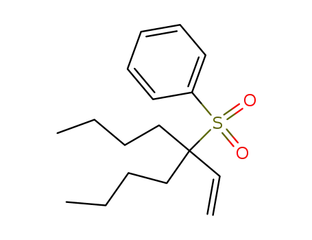 Molecular Structure of 62872-72-4 (Benzene, [(1-butyl-1-ethenylpentyl)sulfonyl]-)