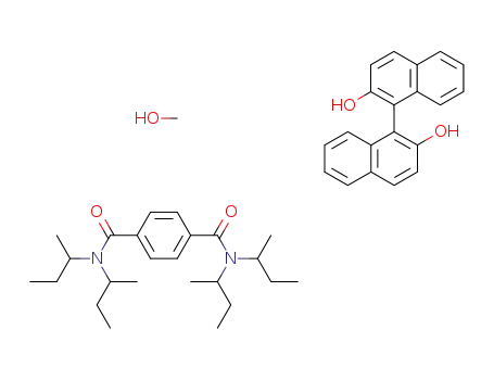 (R)-(+)-2,2'-dihydroxy-1,1'-binaphthyl:N,N,N',N'-tetra(2-butyl)terephthalamide:methanol 1:1:1 complex