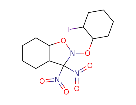 2-(2-iodo-cyclohexyloxy)-3,3-dinitro-octahydro-benzo[<i>d</i>]isoxazole