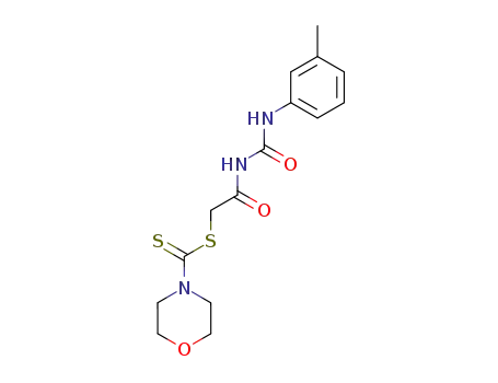morpholine-4-carbodithioic acid 4-<i>m</i>-tolyl-allophanoylmethyl ester