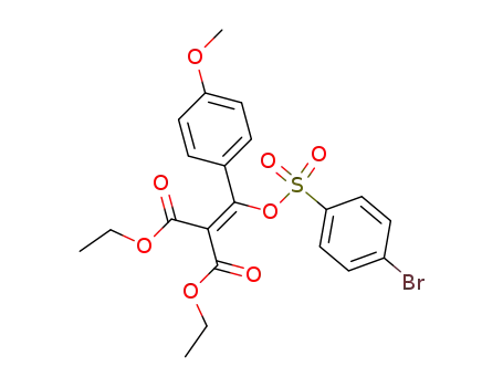 p-Brom-benzolsulfonsaeure-<1-p-anisoyl-2,2-diaethoxycarbonyl-vinylester>