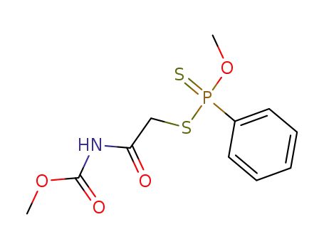 Phenyl-phosphonodithioic acid S-(2-methoxycarbonylamino-2-oxo-ethyl) ester O-methyl ester