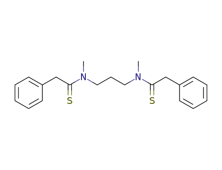 Molecular Structure of 63820-33-7 (Benzeneethanethioamide, N,N'-1,3-propanediylbis[N-methyl-)