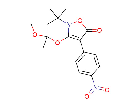 5-Methoxy-5,7,7-trimethyl-3-(4-nitro-phenyl)-6,7-dihydro-5H-isoxazolo[3,2-b][1,3]oxazin-2-one