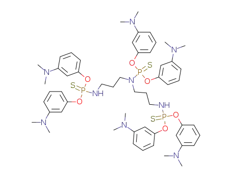 Molecular Structure of 111355-61-4 ([3-([Bis-(3-dimethylamino-phenoxy)-thiophosphoryl]-{3-[bis-(3-dimethylamino-phenoxy)-thiophosphorylamino]-propyl}-amino)-propyl]-thiophosphoramidic acid O,O'-bis-(3-dimethylamino-phenyl) ester)