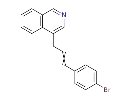 Molecular Structure of 111678-40-1 (Isoquinoline, 4-[3-(4-bromophenyl)-2-propenyl]-)