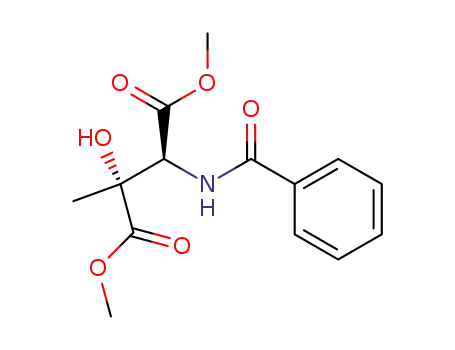 3-methyl-3-hydroxy-2-benzoyl-aminobutanedioate