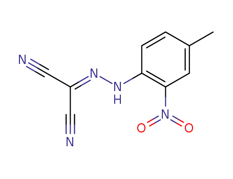 Molecular Structure of 64691-87-8 ([2-(4-methyl-2-nitrophenyl)hydrazinylidene]propanedinitrile)