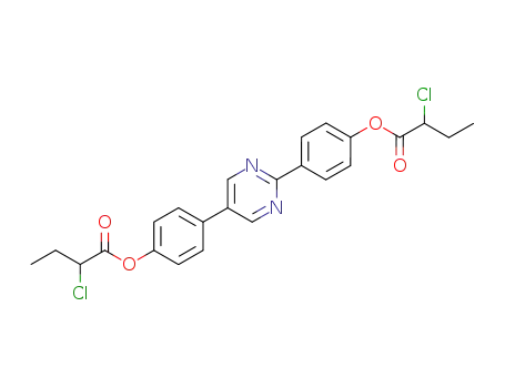 2-Chloro-butyric acid 4-{5-[4-(2-chloro-butyryloxy)-phenyl]-pyrimidin-2-yl}-phenyl ester
