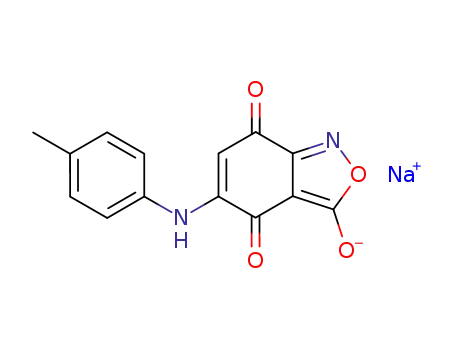 3-hydroxy-5-p-toluidino<2,1>benzisoxazole-4,7-quinone, sodium salt