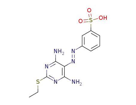 Benzenesulfonic acid, 3-[[4,6-diamino-2-(ethylthio)-5-pyrimidinyl]azo]-