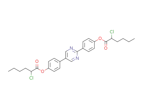 2-Chloro-hexanoic acid 4-{5-[4-(2-chloro-hexanoyloxy)-phenyl]-pyrimidin-2-yl}-phenyl ester