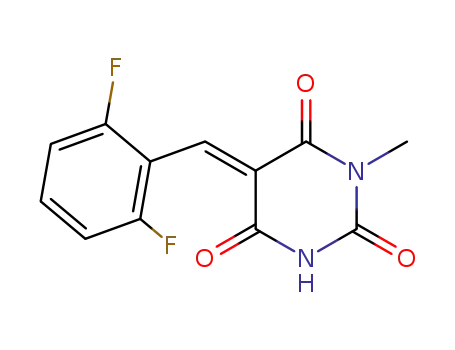 5-(2',6'-difluorobenzylidene)-3-methylbarbituric acid