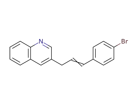 Molecular Structure of 111678-30-9 (Quinoline, 3-[3-(4-bromophenyl)-2-propenyl]-)