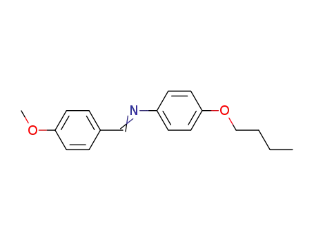 Molecular Structure of 14921-46-1 (Benzenamine, 4-butoxy-N-[(4-methoxyphenyl)methylene]-)