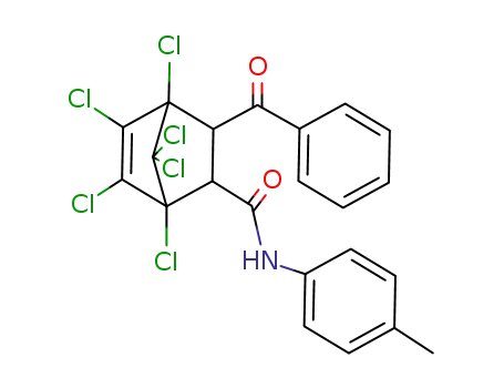 Bicyclo[2.2.1]hept-5-ene-2-carboxamide,
3-benzoyl-1,4,5,6,7,7-hexachloro-N-(4-methylphenyl)-