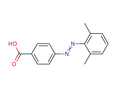 Molecular Structure of 118718-77-7 (4-(2',6'-dimethylphenylazo)benzoic acid)