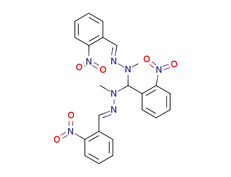 Molecular Structure of 6971-96-6 (N,N-dimethyl-1-(2-nitrophenyl)-N,N-bis[(2-nitrophenyl)methylideneamino]methanediamine)