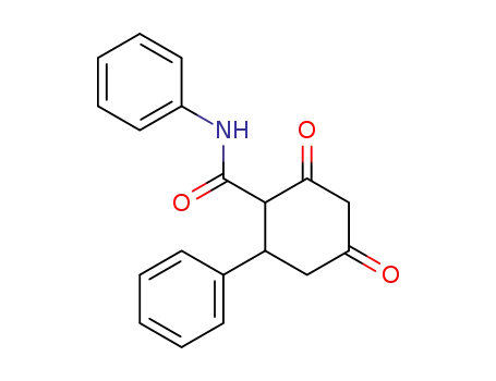 Molecular Structure of 92510-36-6 (Cyclohexanecarboxamide, 2,4-dioxo-N,6-diphenyl-)