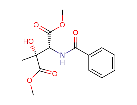 3-methyl-3-hydroxy-2-benzoyl-aminobutanedioate