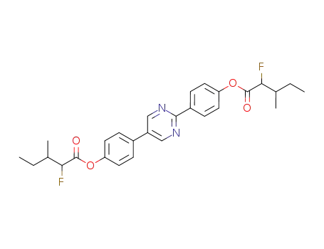 2-Fluoro-3-methyl-pentanoic acid 4-{5-[4-(2-fluoro-3-methyl-pentanoyloxy)-phenyl]-pyrimidin-2-yl}-phenyl ester