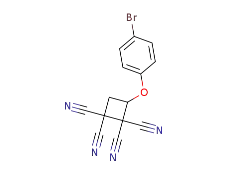 Molecular Structure of 34573-92-7 (1,1,2,2-Tetracyano-3-(4'-bromo)-phenoxycyclobutan)
