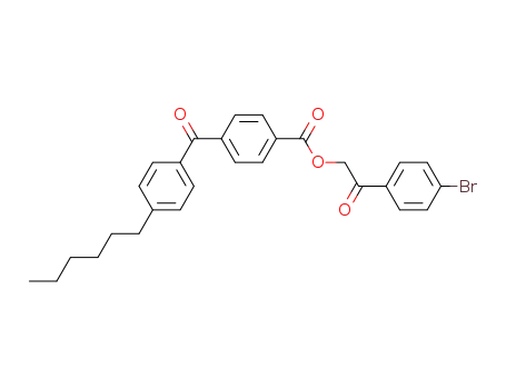 4-(4-Hexylbenzoyl)benzoesaeure-4-bromphenacylester