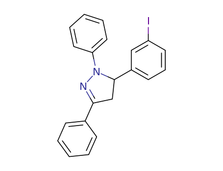 1H-Pyrazole, 4,5-dihydro-5-(3-iodophenyl)-1,3-diphenyl-
