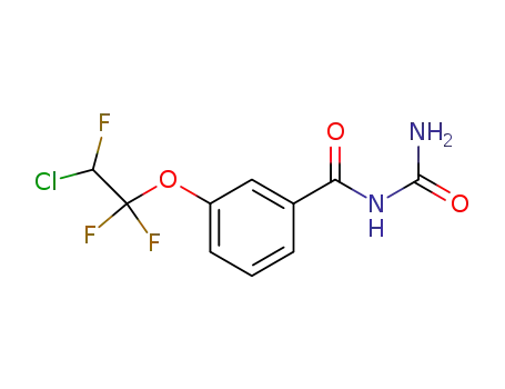 Molecular Structure of 1536-60-3 ([3-(2-chloro-1,1,2-trifluoro-ethoxy)-benzoyl]-urea)