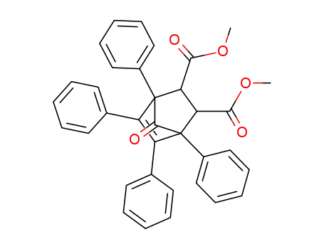 Molecular Structure of 20089-06-9 (7-Oxo-1,4,5,6-tetraphenyl-bicyclo[2.2.1]hept-5-ene-2,3-dicarboxylic acid dimethyl ester)