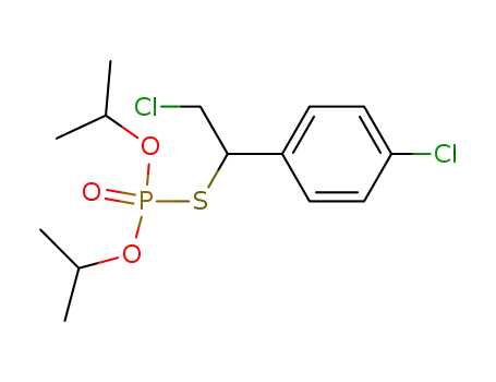 Molecular Structure of 139489-00-2 (Thiophosphoric acid S-[2-chloro-1-(4-chloro-phenyl)-ethyl] ester O,O'-diisopropyl ester)