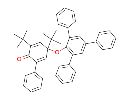 <1,3-Di-tert.-butyl-5-phenyl-4-oxo-cyclohexadienyl>-<2,4,6-tri-phenyl-phenyl>-ether