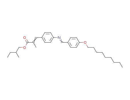 2-Propenoic acid,
2-methyl-3-[4-[[[4-(nonyloxy)phenyl]methylene]amino]phenyl]-,
2-methylbutyl ester