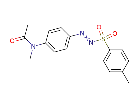 Molecular Structure of 65488-11-1 (Acetamide, N-methyl-N-[4-[[(4-methylphenyl)sulfonyl]azo]phenyl]-)