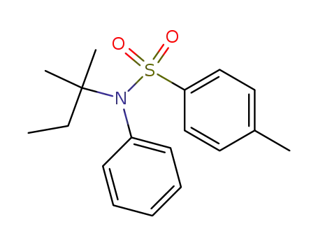 Molecular Structure of 101782-01-8 (<i>N</i>-<i>tert</i>-pentyl-toluene-4-sulfonanilide)